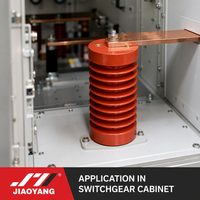 Isolator Tiang Listrik Jiaoyang HV 35kV 8kN Tipe Batang Luar Ruangan untuk Penyangga Busbar Gardu Induk Sesuai GB/T 8287.1 Shaanxi