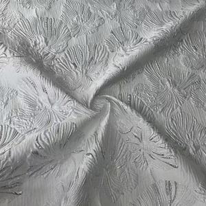 2024 Neues Design Hochwertiger <span class=keywords><strong>Metallic</strong></span> Lotus Leaves <span class=keywords><strong>Jacquard</strong></span> Brocade Stoff für Damen Kleid und Jacke