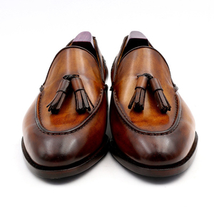 Chaussures pour hommes en promotion : Mocassins à pampilles Goodyear Welted, de <span class=keywords><strong>luxe</strong></span> et sur mesure, pour hommes - Product Image 2