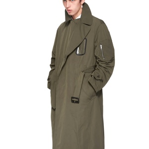 OEM ODM di alta qualità su misura <span class=keywords><strong>marrone</strong></span> lungo autunno inverno <span class=keywords><strong>Trench</strong></span> per gli uomini - Product Image 4