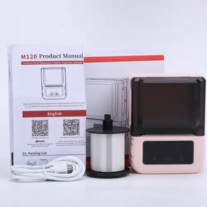 Mini Impresora Térmica <span class=keywords><strong>de</strong></span> Etiquetas a Color para Pequeñas Empresas, Uso en el Hogar u Oficina, Tipo <span class=keywords><strong>de</strong></span> Uso para <span class=keywords><strong>Recibos</strong></span> <span class=keywords><strong>de</strong></span> Existencias - Product Image 4