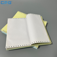 Papier NCR personnalisé en gros, multi-parties, image bleue, rouleau jumbo, pour impression informatique