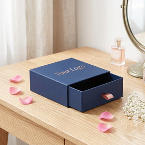 Boîte à collier haut de gamme avec tiroir, doublure en velours doux, emballage en carton, boîte cadeau luxueuse pour diamants et pierres précieuses, vente en gros - Product Image 4