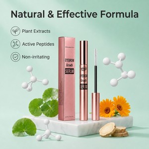 Sérum pour cils et <span class=keywords><strong>sourcils</strong></span> à base de plantes et de peptides, stimulant la croissance et le lifting des cils, marque privée pour fabricants de cosmétiques bio - Product Image 2
