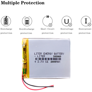 Batería Recargable de Polímero de Litio 505060 3.7V 2000mAh, Apta para Luces LED, Banco de Energía, GPS - Product Image 4