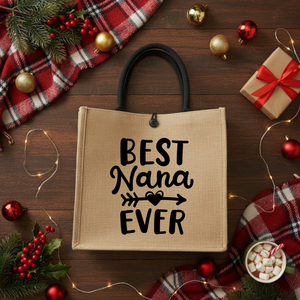 Sac fourre-tout « Meilleure Nana de Tous les Temps » pour Noël, Anniversaire, Fête des Mères, Cadeau, Shopping, Voyage, Usage Quotidien - Product Image 1