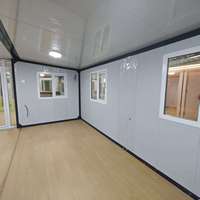 Casa contenedor plegable de doble ala, casa prefabricada expandible, casa portátil para vivienda familiar