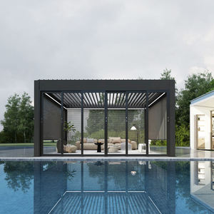 Pérgola Bioclimática Motorizada de Aluminio con Techo de Lamas Ajustables para Jardín Exterior 2026, Gazebo Metálico Impermeable para Balcón - Product Image 6