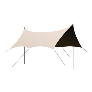 Black Vinyl Sunshade <b>Tent</b> Butterfly Shape Oxford Cloth UPF50+ Outdoor Camping Picnic Shelter - Product Image 5