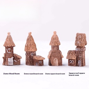 Casa nueva, adorno pequeño, registro Pastoral, hierba peluda, casa <span class=keywords><strong>Retro</strong></span>, Castillo de madera, decoración de fondo, artesanías creativas para el hogar - Product Image 1