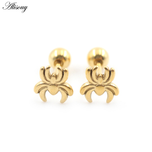 2 pièces Bijoux <span class=keywords><strong>de</strong></span> <span class=keywords><strong>piercing</strong></span> en Titane : Croix, Araignée, Serpent, Crâne, Épée, Arc, Plume, Étoile, Cercueil, Clou d'oreille, Boucle d'oreille hélix, Anneau <span class=keywords><strong>de</strong></span> <span class=keywords><strong>langue</strong></span> - Product Image 5