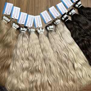 PELO SUPERIOR A GRANEL: textura ondulada y Lisa natural a todo color y longitudes de 6 a 32 pulgadas cabello vietnamita a granel - Product Image 1