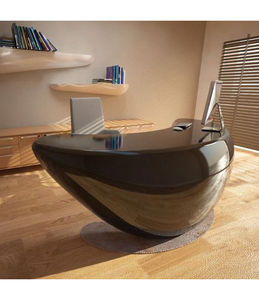 Design de bureau en pierre artificielle de bureau de patron d'aspect moderne <span class=keywords><strong>cool</strong></span> - Product Image 5