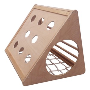 Estructura de juego multifuncional de madera maciza para niños con tobogán y túnel, de 2 a 4 años. - Product Image 5