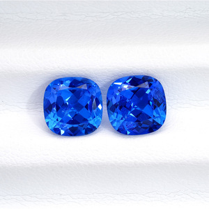 Cobalt Spinel Loose Stone Square Cut For Jewelry Making 8x8mm Blue Gemstone - Product Image 2