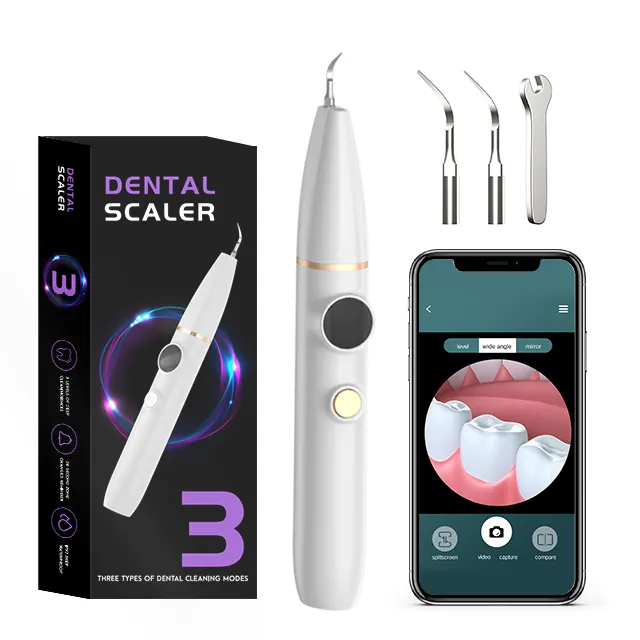 Limpador dental ultrassônico portátil, limpador ultrassônico de dente, fábrica chinesa de 2022, soniclean