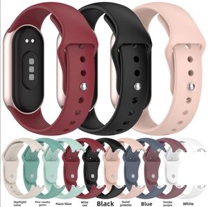 <span class=keywords><strong>Bracelet</strong></span> de sport en silicone respirant avec boucle papillon pour Xiaomi <span class=keywords><strong>Mi</strong></span> Band 8 9 10 – <span class=keywords><strong>Bracelet</strong></span> de remplacement pour montre connectée - Product Image 2