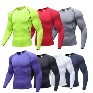 T-Shirts de Sport à Manches Longues, Course, Fitness, Séchage Rapide, Maillot de Basket, Chemise de Compression Élastique, Vêtements de Sport Serrés pour Hommes - Product Image 4