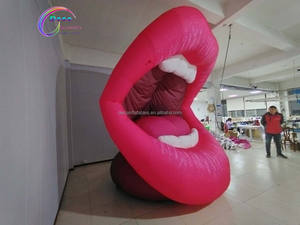Modelo de aire de labios rosa de 4 metros de alto para pintalabios oral Evento Publicidad Inflables - Product Image 3