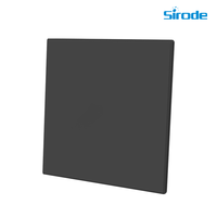 Prise murale électrique Sirode K3 Series, design ultra-plat moderne, couleur noire, 2 gangues, 13A, norme britannique, pour la maison