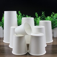 Gobelets en carton blanc à paroi simple avec couvercles pour café, écologiques, jetables, 250 ml, pour usage domestique et commercial, emballage en carton entier, vente en gros