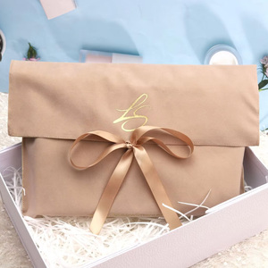 Pochette de luxe haut de gamme en velours pour vêtements, chaussures, accessoires capillaires et chapeaux, avec logo personnalisé, sac anti-poussière recyclable pour emballage cadeau - Product Image 4