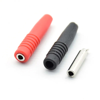 JIALUN 2mm laiton banane femelle isolé Jack Plug fil soudure connecteur rouge et noir banane et pointe connecteurs