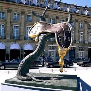 All'aperto orologio in ottone scultura bronzo Artnet danza del tempo II statua di <span class=keywords><strong>Salvador</strong></span> Dali - Product Image 4