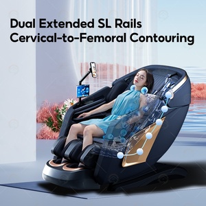 Moderner 3D 4D Zero-Gravity Elektrischer Shiatsu Ganzkörper-Massagesessel mit Doppelter Verlängerter SL-Schiene, Luftdruckmassage und Kopfhaube - Product Image 4