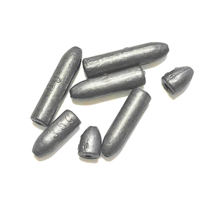 1-6G Hình viên đạn có lỗ ở giữa Chì câu cá Trọng lượng chì Phụ kiện thiết bị câu cá - Product Image 3