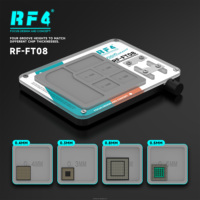 RF4 RF-FT08-HD12B Station de Soudage Magnétique 2-en-1 Kit d'Outils de Réparation de Téléphones avec Glissières Métalliques Réglables et Raclette Céramique