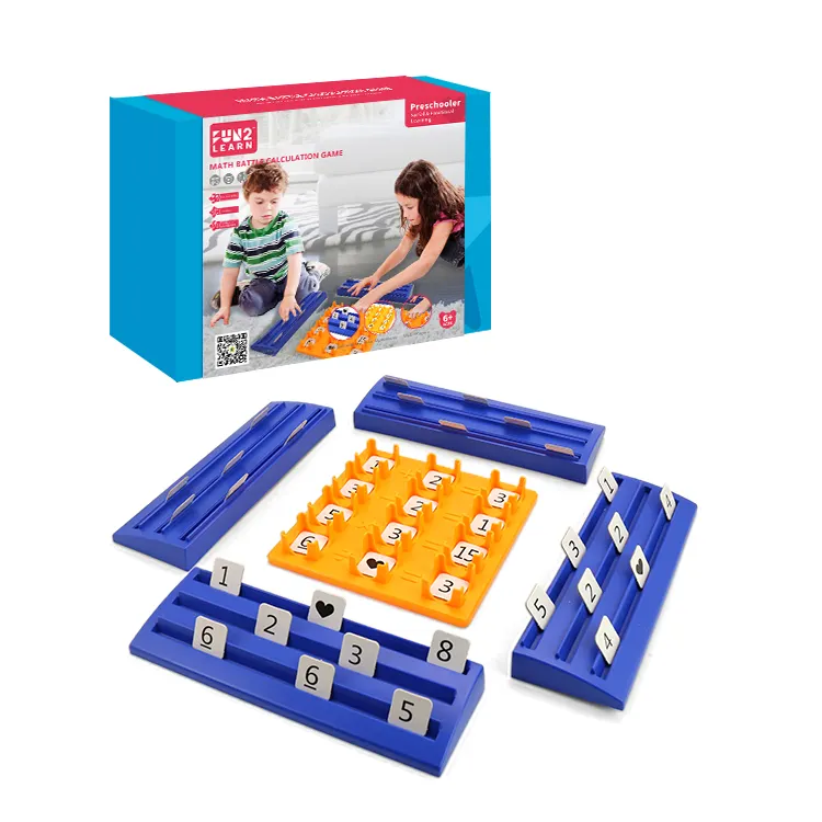 Kidewan Set di giochi da tavolo personalizzati educativi in età prescolare Montessori Math Number Battle Kids Toys