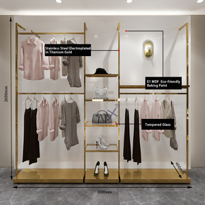 LUX Custom Lady Garment Shop Accesorios Moda Mujer Ropa Estantes de exhibición Soporte para tienda minorista Diseño de interiores - Product Image 1