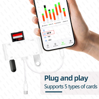 Lecteur de carte SD 7 IN2 pour iPhone 16 Pad USB C et lecteur de carte mémoire Micro SD TF double Port adaptateur USB pour appareil photo
