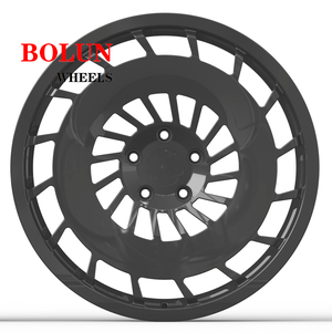 Bolun fábrica personalizada de alta calidad 1 pieza negro 21x9,0 21x10,<span class=keywords><strong>5</strong></span> pulgadas ruedas forjadas 5X120mm llantas ET + 38/+ <span class=keywords><strong>45</strong></span> para 2019 VW TRANSPORTER - Product Image 5