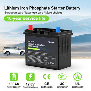 Оптовая продажа настраиваемых 12,8 V 24V 70Ah 80Ah 90Ah 130Ah LFP автомобильный стартер без обслуживания автомобильный аккумулятор для европейских транспортных средств - Product Image 3