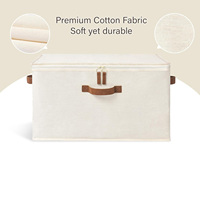 Sac de rangement pliable en toile écologique imperméable à double fermeture éclair avec design suspendu pour armoire et placard