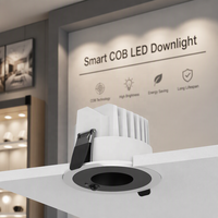 Downlight LED intelligent professionnel en aluminium avec capteur, 10W 15W 20W, haute dissipation thermique, spot encastré