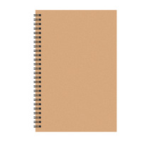 Carnet personnalisé bon marché avec impression d'agenda couverture kraft carnet kraft spirale à couverture souple