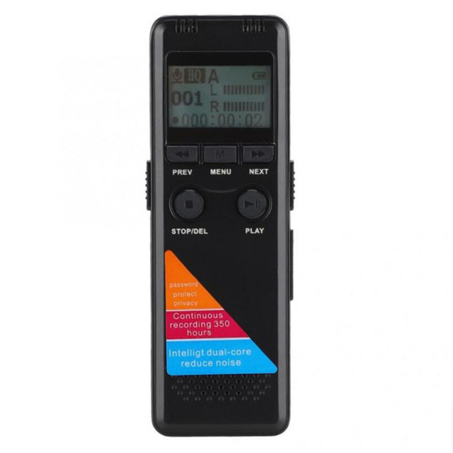 Digital Audio Recorder N1pro Voice Activated Record 350hours Long Time Record Noise Reduction Multi-language Voice Recorder