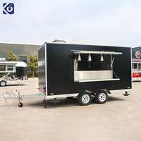 CAMPTRL Remorque de concession sur mesure, Chariot de vente de bubble tea, café et hot-dogs, Remorque alimentaire, Camion de restauration mobile