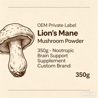 Poudre Nootropique Personnalisée Crinière de Lion 350g - Supplément Boisson Stimulante Cérébrale en Poudre Marque Privée OEM