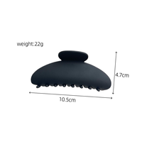 Pince à cheveux en plastique en forme d'arc semi-circulaire, style simple et polyvalent, pince requin élégante pour chignon, accessoires quotidiens
