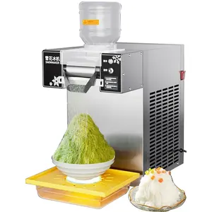 Mesin pencukur es komersial kualitas baik/mesin pembuat serpihan es serut salju Makanan Penutup
