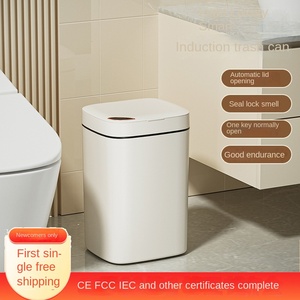 Grande poubelle intelligente auto-scellante USB C Capacité de charge Auto-scellage Poubelle de cuisine sans contact Poubelle pour animaux de compagnie OLED <span class=keywords><strong>Android</strong></span> - Product Image 5