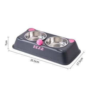 Nouvelle gamelle surélevée en acier inoxydable pour chat et chien, protection du cou, anti-renversement, ustensiles pour animaux de compagnie - Product Image 2