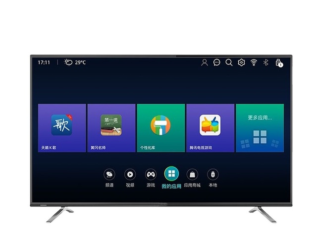 40 Inch HD LED TV Ultra Slim Frameless Smart TV with Stereo Audio for Home Living Room