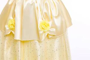 Costume pour enfants de la série MS Yellow, robe de princesse de Noël pour fille, robe de fête d'anniversaire - Product Image 6