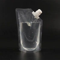Pochette à bec imprimé personnalisé de 100ml 500ml sac d'emballage de liquide désinfectant pour le lavage des mains