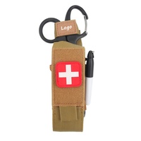 Pochette de survie portable Molle en nylon pour garrot tactique IFAK avec cisaille de traumatologie EMT